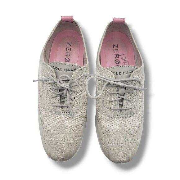 Cole Haan ZERØGRAND Stitchlite Wingtip Oxford Sneaker Womens 7.5 White - Picture 7 of 9